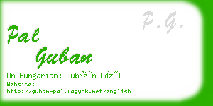 pal guban business card